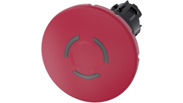 Siemens SIRIUS ACT 3SU10 Series, Twist Release, Emergency Stop Push Button Head | 3SU1001-1JB20-0AA0