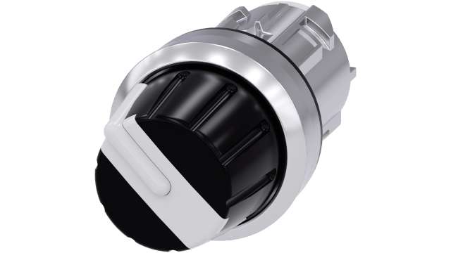 Siemens SIRIUS ACT 3SU10 Series 4 Position Selector Switch Head, 22mm Cutout, White Handle | 3SU1050-2AS60-0AA0