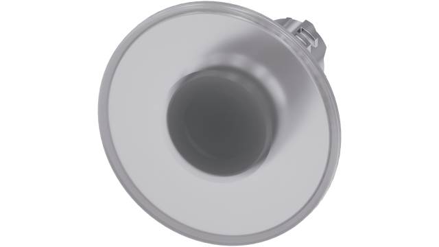 Siemens SIRIUS ACT Series Clear Latching Push Button Head, 22 mm Cutout, IP66, IP67, IP69K | 3SU1051-1CA70-0AA0