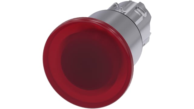 Siemens SIRIUS ACT Series Red Momentary Push Button Head, 22 mm Cutout, IP69K, IP66, IP67 | 3SU1051-1ED20-0AA0