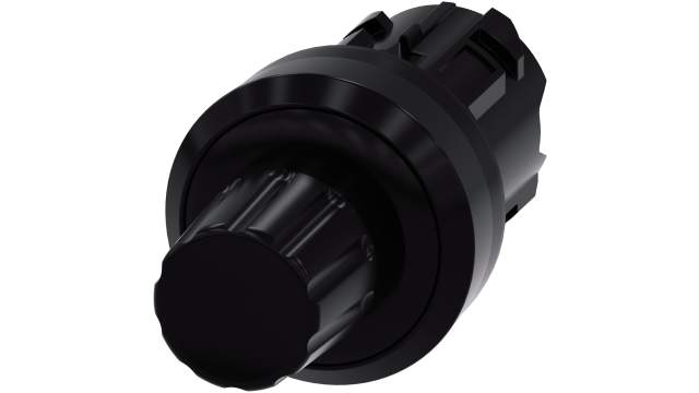 Siemens SIRIUS ACT Series Black Push Button Switch, 29.5 mm Cutout, IP69K, IP66, IP67 | 3SU1000-0HC10-0AA0