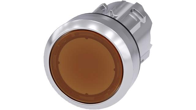 Siemens SIRIUS ACT Series Amber Momentary Push Button Switch, 22 mm Cutout, IP69K, IP66, IP67 | 3SU1051-0AB00-0AA0