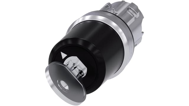 Siemens SIRIUS ACT 3SU10 2-position Key Switch Head, Latching, 22 mm Cutout | 3SU1050-5QF11-0AA0