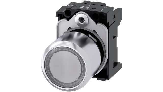 Siemens SIRIUS ACT Series Clear Momentary Push Button Head, 22 mm Cutout, IP66, IP69K, IP67 | 3SU1251-0EB70-0AA0