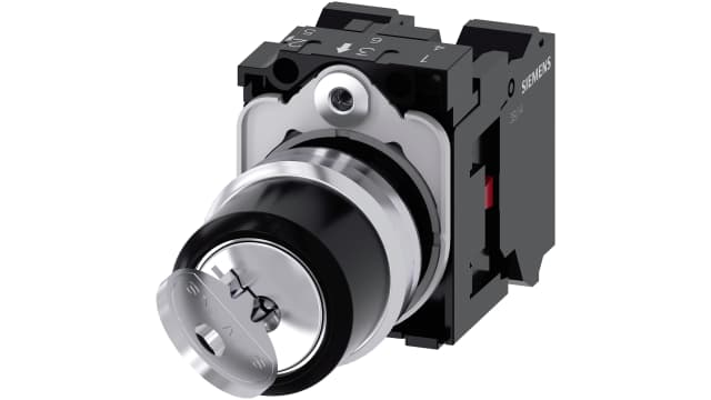 Siemens IP66, IP67, IP69 Key Switch, 2NC 2-Way | 3SU1150-4BF01-3PA0