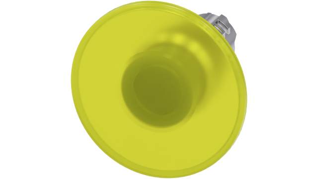 Siemens SIRIUS ACT Series Yellow Momentary Push Button Head, 22 mm Cutout, IP66, IP67, IP69K | 3SU1051-1CD30-0AA0