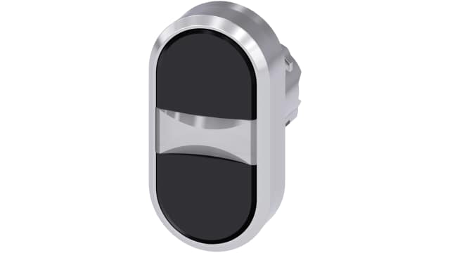 Siemens SIRIUS ACT Series Black Momentary Push Button Head, 22 mm Cutout, IP69K, IP67, IP66 | 3SU1050-3AB11-0AA0
