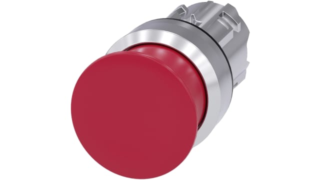 Siemens SIRIUS ACT Series Red Momentary Push Button Head, 22 mm Cutout, IP66, IP67, IP69K | 3SU1050-1AD20-0AA0