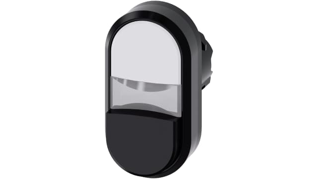 Siemens SIRIUS ACT Series Black, White Momentary Push Button Head, 22 mm Cutout, IP67, IP66, IP69K | 3SU1001-3BB61-0AA0