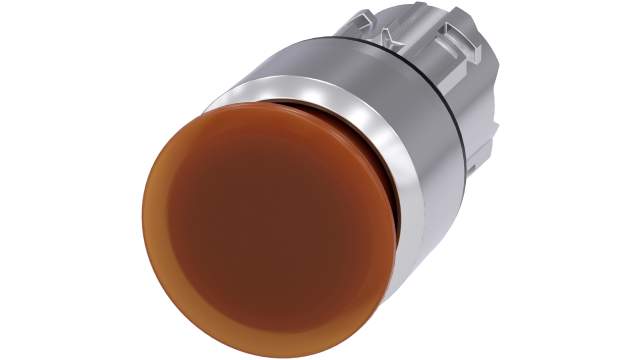 Siemens 3SU1 Series Amber Latching Push Button Head, 22 mm Cutout, IP69K, IP67, IP66 | 3SU1051-1AA00-0AA0