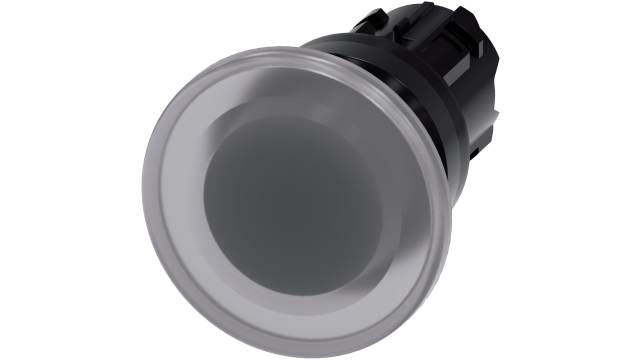 Siemens SIRIUS ACT Series Clear Momentary Push Button Head, 22 mm Cutout, IP67, IP66, IP69K | 3SU1001-1BD70-0AA0