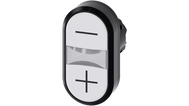 Siemens SIRIUS ACT Series White Momentary Push Button Head, 22 mm Cutout, IP69K, IP67, IP66 | 3SU1000-3AB66-0AL0