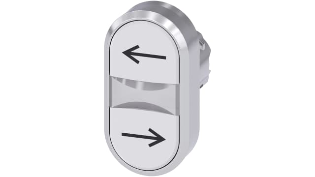 Siemens SIRIUS ACT Series White Momentary Push Button Head, 22 mm Cutout, IP66, IP69K, IP67 | 3SU1050-3AB66-0AM0