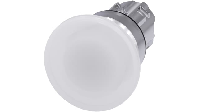 Siemens SIRIUS ACT Series White Momentary Push Button Head, 22 mm Cutout, IP66, IP67, IP69K | 3SU1051-1BD60-0AA0