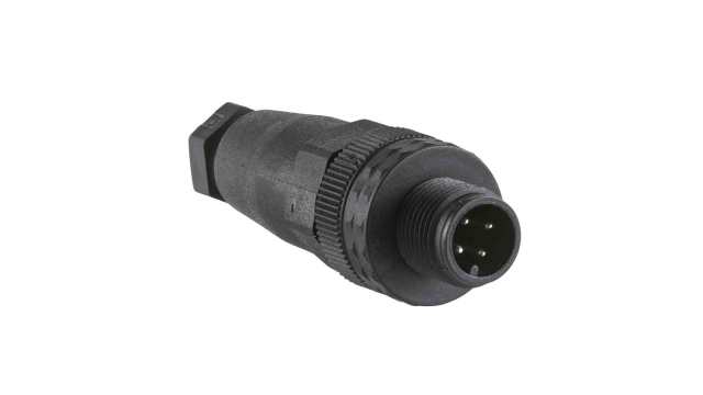 Telemecanique Sensors Circular Connector, 4 Contacts, Cable, M12 Connector, Plug, Male, IP67, XZCC Series | XZCC12MDP40B