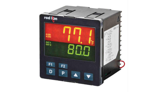 Red Lion PXU Panel Mount PID Temperature Controller, 95.8 x 95.8mm 2 Input, 2 Output 4-20 mA, Relay, 100 → 240 V | PXU31A50