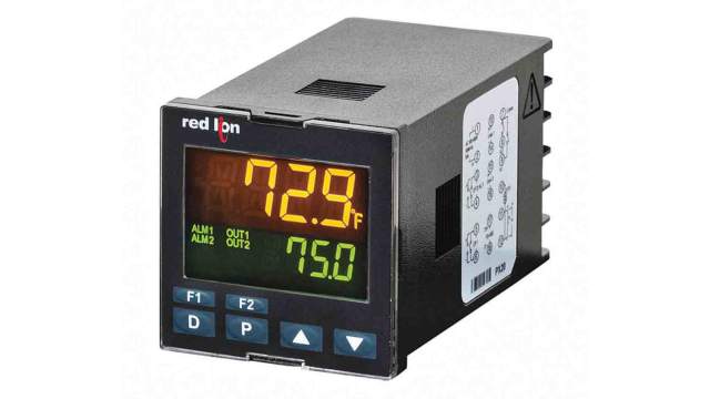 Red Lion PXU Panel Mount PID Temperature Controller, 48 x 48mm 2 Input, 2 Output 4-20 mA, Relay, 24 V dc Supply Voltage | PXU31AB0