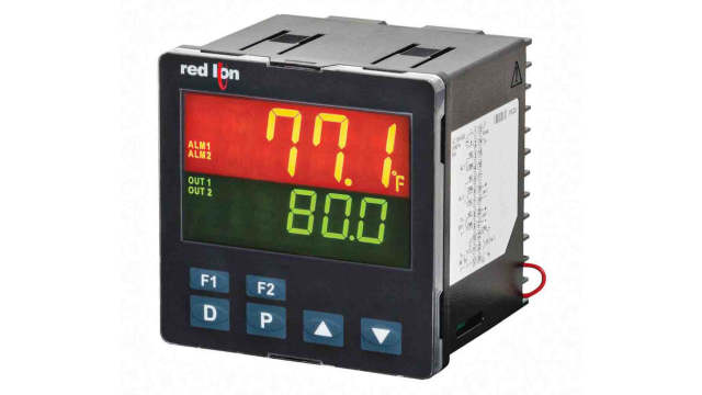Red Lion PXU Panel Mount PID Temperature Controller, 95.8 x 95.8mm 2 Input, 2 Output 4-20 mA, Relay, 24 V dc Supply | PXU31AE0