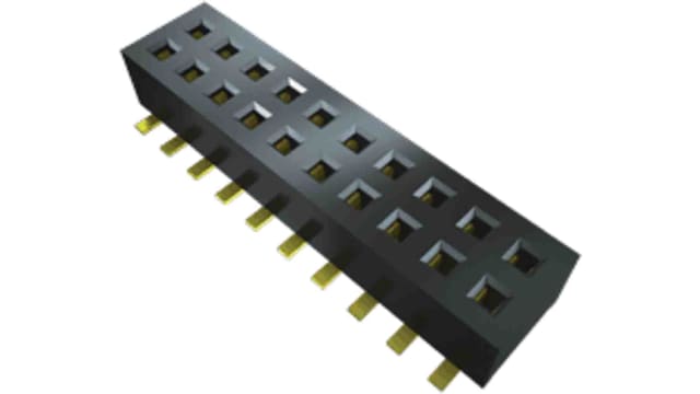 Samtec CLP Series Straight Surface Mount PCB Socket, 14-Contact, 2 Row, 1.27 mm Pitch Solder | CLP-107-02-F-D-A