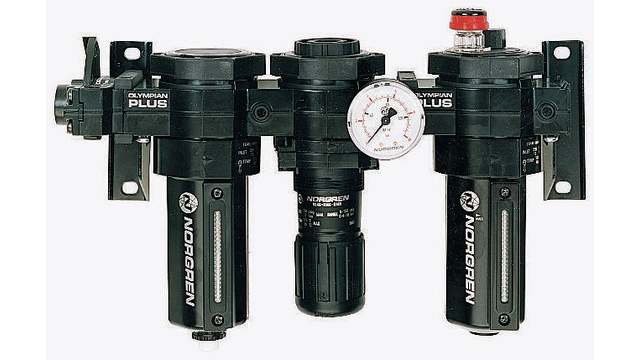 Norgren 3/4 in FRL, Automatic Drain, 40 μm Filtration Size | FRL64-601