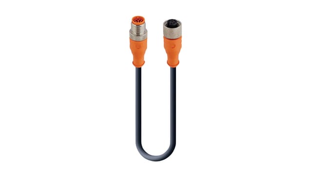 Lumberg Automation Male 6 way Straight to Female 8 way Straight Sensor Actuator Cable | 64554 RST 8-RKT 8-6-337/5 M