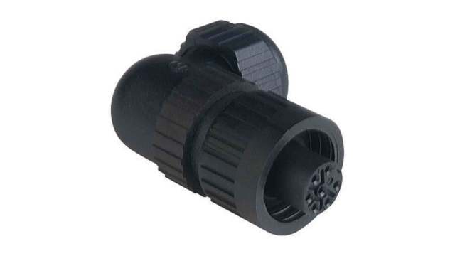 Hirschmann, CA IP66, IP67 Black Screw 6 + PE Angled Industrial Power Socket, Rated At 10A, 230 V, 400 V | 934131100 CA 6 W LD