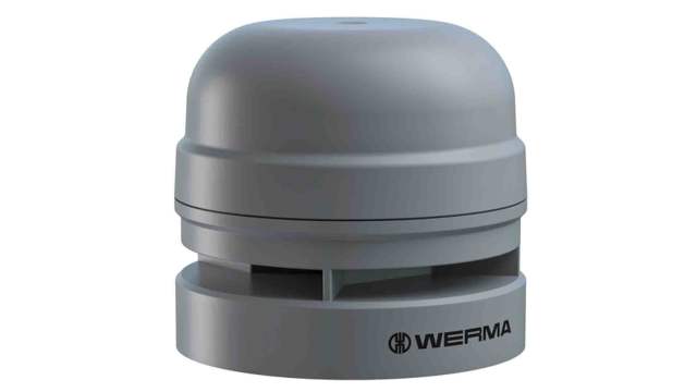 Werma EvoSIGNAL Midi Series Electronic Sounder, 12 V, 110dB at 1 m, IP66, AC, DC, 10-Tone | 161.700.70