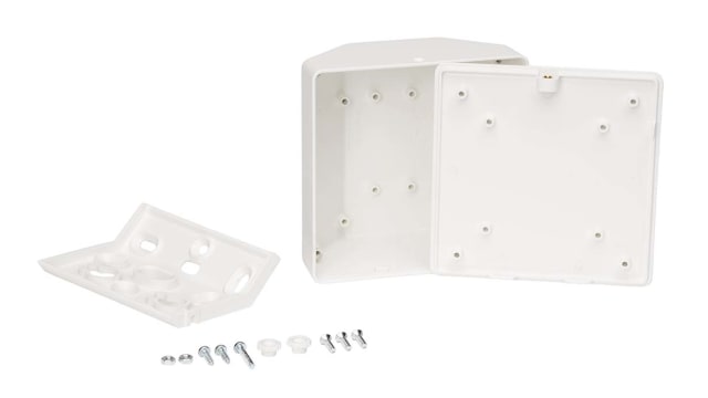 CAMDENBOSS 1500 Series White ABS Enclosure, IP40 53.2 mm, 100 mm, 100 mm | CB1500-10SWH-KIT