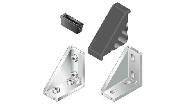 Bosch Rexroth M4 Bracket, Connecting Component, Groove Size 22-18 AWG | 3842548848