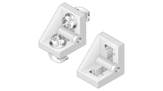 Bosch Rexroth M8 Mounting Bracket, Connecting Component, Strut Profile 10 mm, Groove Size 10 mm | 3842536491