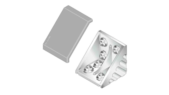 Bosch Rexroth M8 Angle Bracket, Connecting Component, Strut Profile 80 mm, Groove Size 10 mm | 3842530231