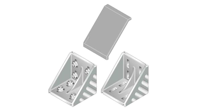 Bosch Rexroth M8 Mounting Bracket, Connecting Component, Strut Profile 100 x 100 mm, Groove Size 10 mm | 3842530361