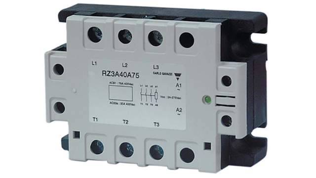Carlo Gavazzi RZ3A Series Solid State Relay, 25 A Load, Panel Mount, 440 V ac Load | RZ3A40D40