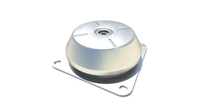 FIBET Tapered Square M20 Anti Vibration Mount, Bell Mount with 1120daN Compression Load | CFBMH1806620W