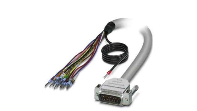 Phoenix Contact Male 15 Pin D-sub Unterminated Serial Cable, 1m, D15SUB Series | 2926441