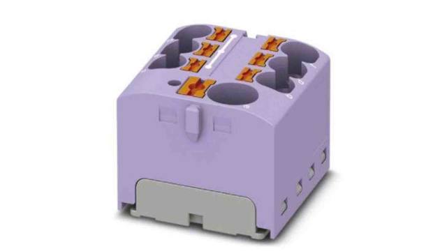 Phoenix Contact Distribution Block, 7 Way, 450 V, 32A, Violet | 3273872