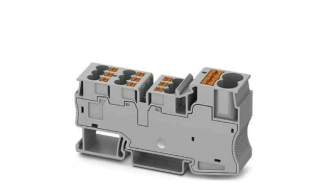 Phoenix Contact Distribution Block, 11 Way, 1000 V, 57A, Grey | 3002369