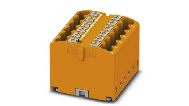 Phoenix Contact Distribution Block, 12 Way, 450 V, 24A, Orange | 3273304