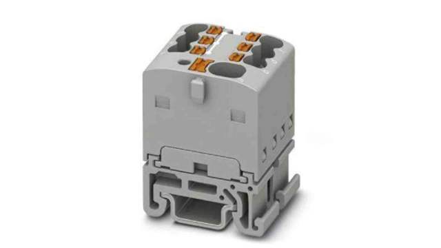 Phoenix Contact Distribution Block, 7 Way, 500 V, 17.5A, Grey | 1047490