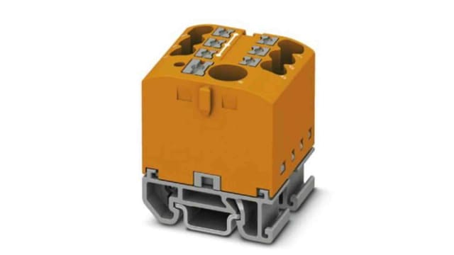 Phoenix Contact Distribution Block, 7 Way, 690 V, 24A, Orange | 3274184