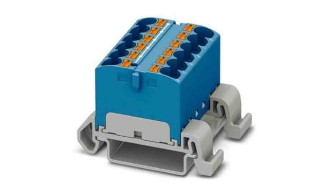 Phoenix Contact Distribution Block, 12 Way, 800 V, 32A, Blue | 3273682