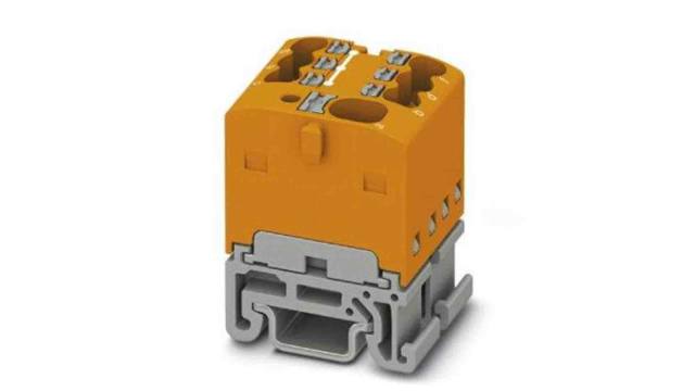 Phoenix Contact Distribution Block, 7 Way, 500 V, 17.5A, Orange | 1047499