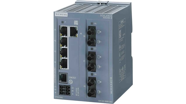 Siemens Managed Switch 8 Port Ethernet Switch | 6GK5205-3BB00-2TB2