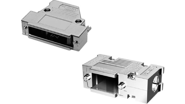 Omron XM2S Series Polybutylene Terephthalate Right Angle D-Sub Backshell, 9 Way Strain Relief | XM2S-0922