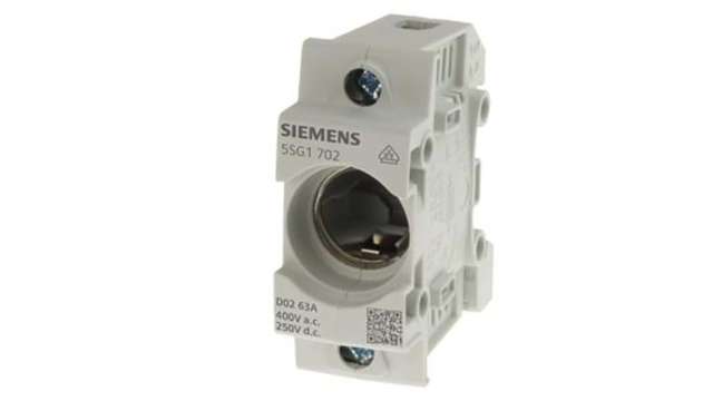Siemens 63A Bottle Fuse Holder, 1P, 400V ac | 5SG1702