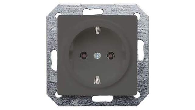 Siemens DELTA 1 Gang Electrical Socket, 16 A Indoor, Schuko | 5UB1921