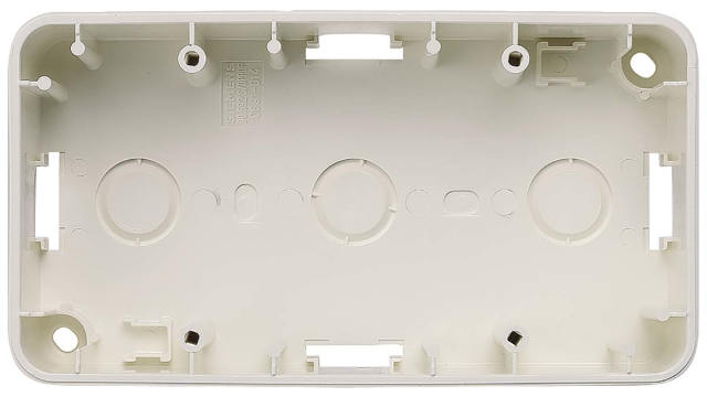Siemens DELTA White Gloss Thermoplastic Back Box, IP20, Surface Mount 42.5 mm 80 mm 42.5 mm | 5TG1826