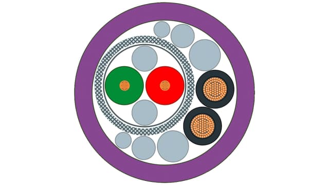 Siemens 6XV1860 Series Multipair Data Cable, 4 Cores, Screened, 20m | 6XV1860-2R