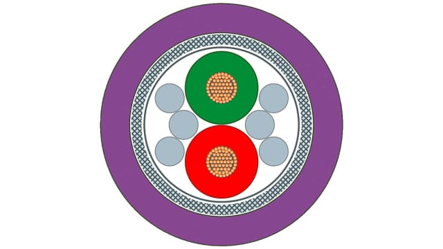 Siemens 6XV1830 Series Data Cable, 2 Cores, 50.26 mm², Screened, 20m, Aluminium Foil, Tinned Copper Braid Shield, | 6XV1830-0PH10