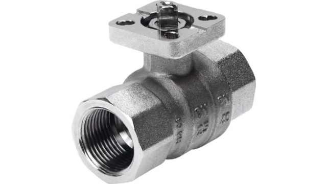 Festo Nickel Plated Brass 2 Way, Ball Valve, Threaded, Rp 63.5mm, 25mm, 25bar Operating Pressure | VAPB-2 1/2-F-25-F07